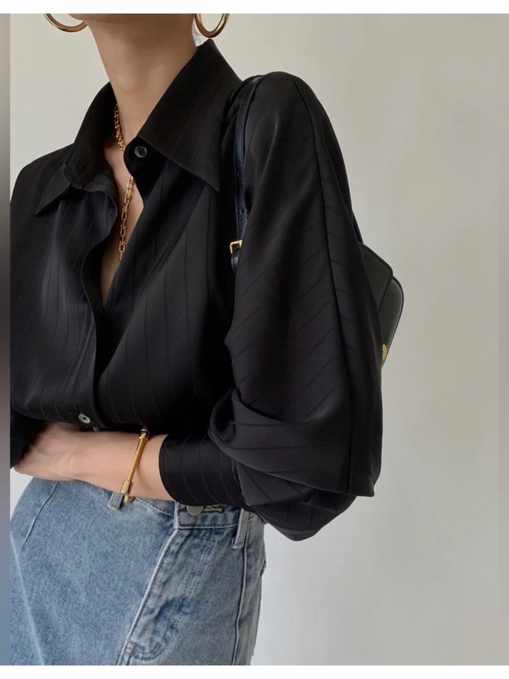 Commense Charlotte Oversized Button Up Collared Shirt